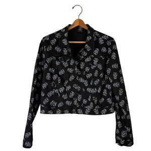 Iron Fist x Misfits all over print cropped jacket punk goth